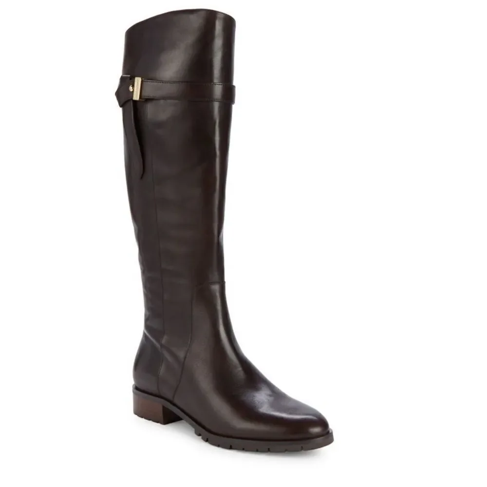 Karl Lagerfeld 9 Brown Shiloh boots new in the box